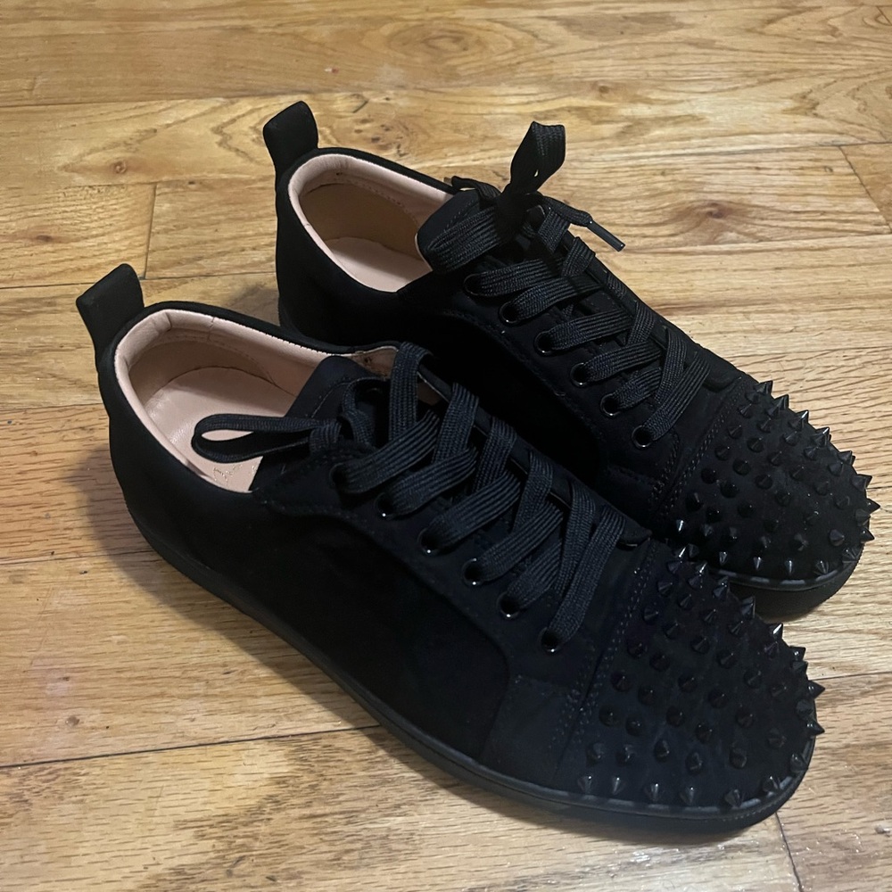 Black Studded Men's Shoes